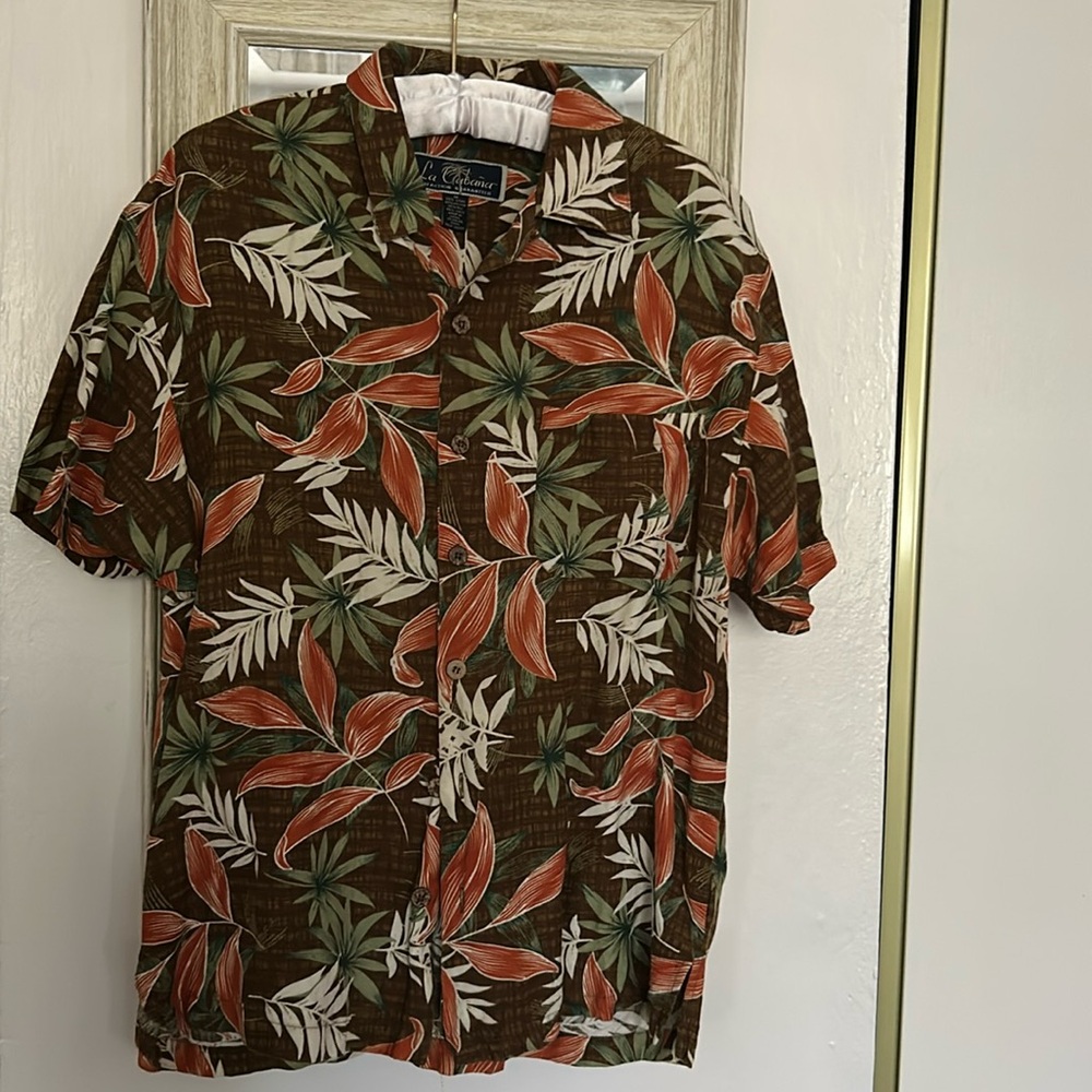 LA CABAÑA MENS HAWAIIAN 🌺 Floral SHIRT Medium